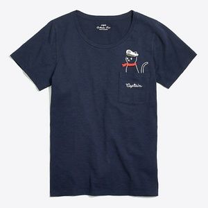 J. Crew Captain Kitty T-Shirt